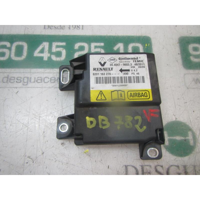 Recambio de centralita airbag para dacia sandero básico referencia OEM IAM 8201163278 8201163278 