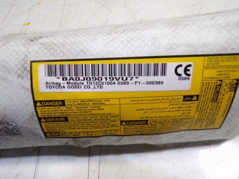 Recambio de airbag lateral izquierdo para toyota prius+ advance referencia OEM IAM 7392047050 BA0J09019VU7 TG12C01004