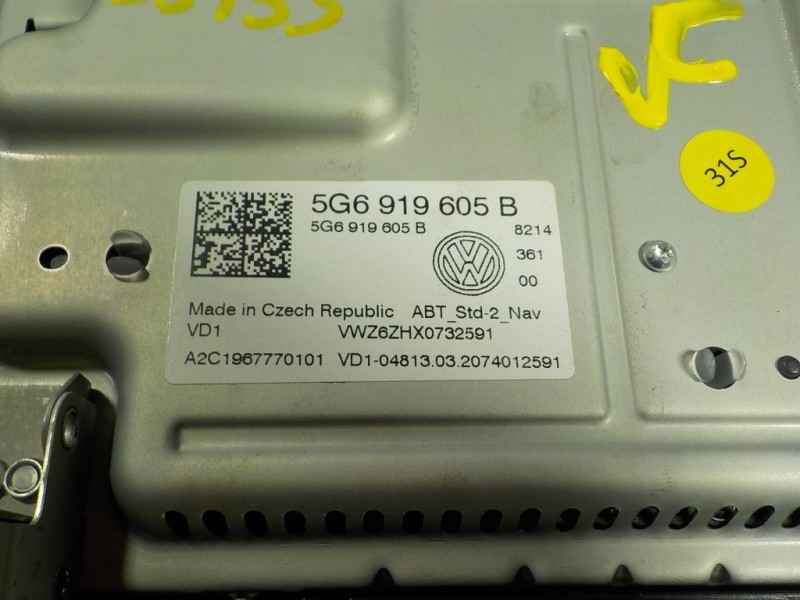 Recambio de pantalla multifuncion para volkswagen tiguan advance bmt referencia OEM IAM 5G6919605B 5G6919605B A2C1967770101