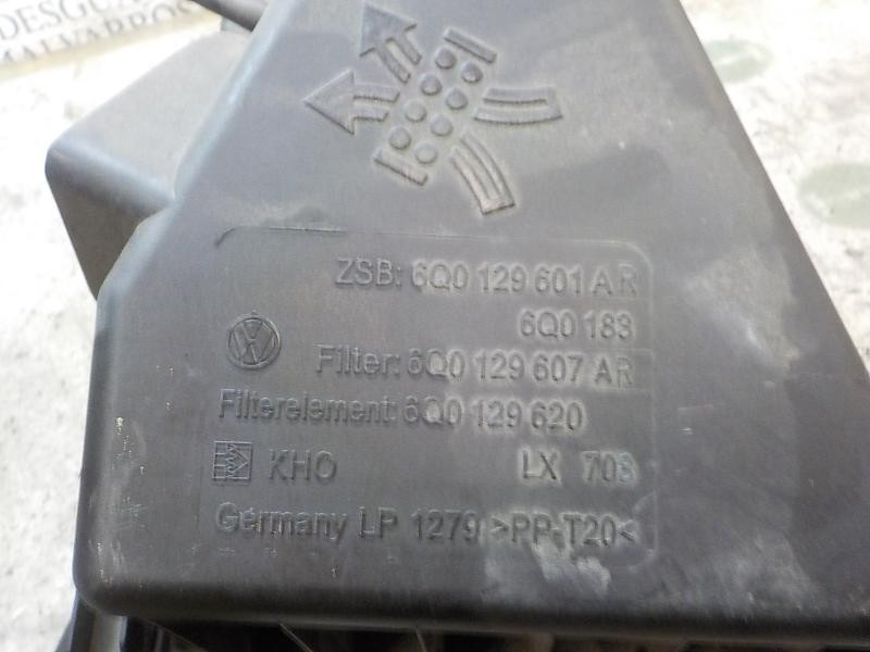 Recambio de filtro aire para volkswagen polo (9n3) 1.4 tdi referencia OEM IAM 6Q0129607AR  