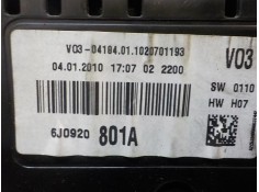 Recambio de cuadro instrumentos para seat ibiza (6j5) 1.4 tdi referencia OEM IAM 6J0920801AX 6J0920801A  2