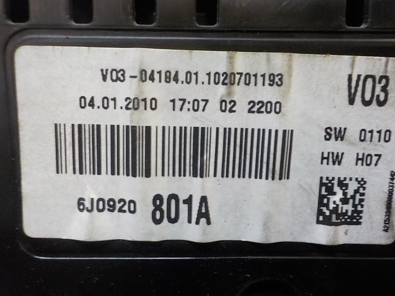 Recambio de cuadro instrumentos para seat ibiza (6j5) 1.4 tdi referencia OEM IAM 6J0920801AX 6J0920801A 