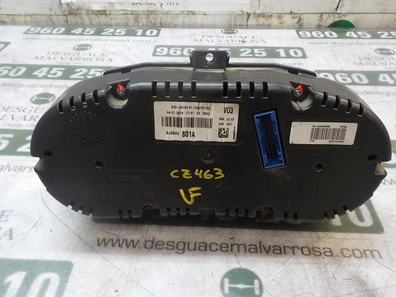 Recambio de cuadro instrumentos para seat ibiza (6j5) 1.4 tdi referencia OEM IAM 6J0920801AX 6J0920801A 