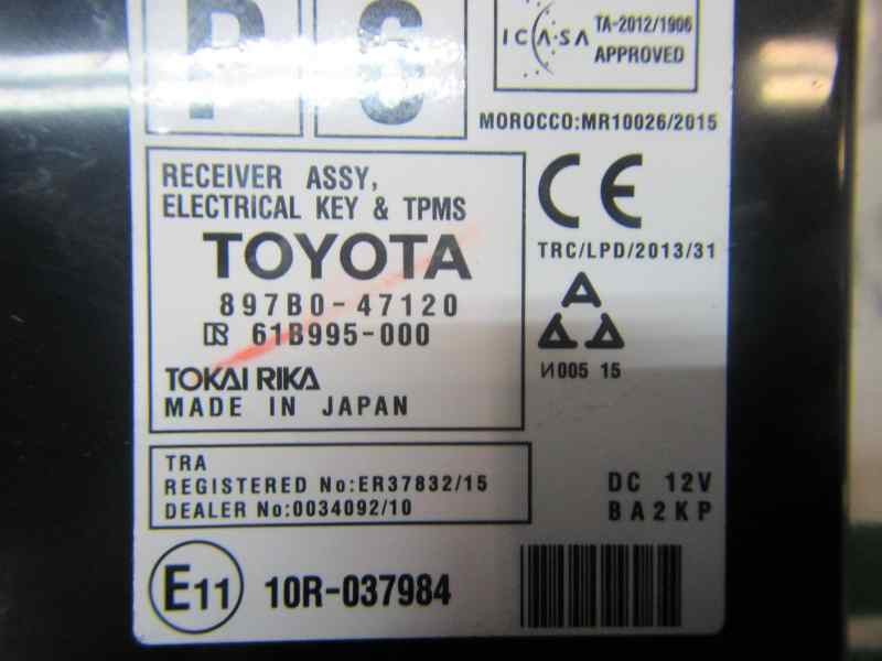 Recambio de modulo electronico para toyota prius+ 1.8 16v (híbrido) referencia OEM IAM 897B047120 897B047120 61B995000