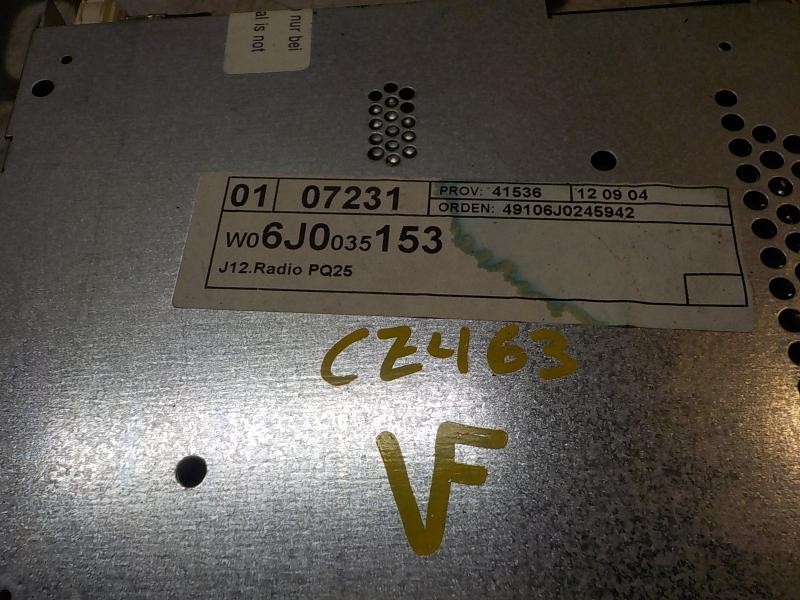 Recambio de sistema audio / radio cd para seat ibiza (6j5) 1.4 tdi referencia OEM IAM 6J0035153 6J0035153C 