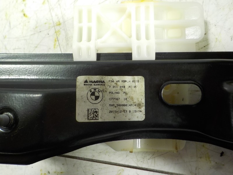 Recambio de elevalunas trasero izquierdo para bmw serie 3 lim. (f30) 1.5 12v referencia OEM IAM  7351049 