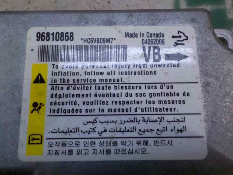Recambio de centralita airbag para chevrolet captiva 2.0 diesel cat referencia OEM IAM 96810868 96810868 04062006