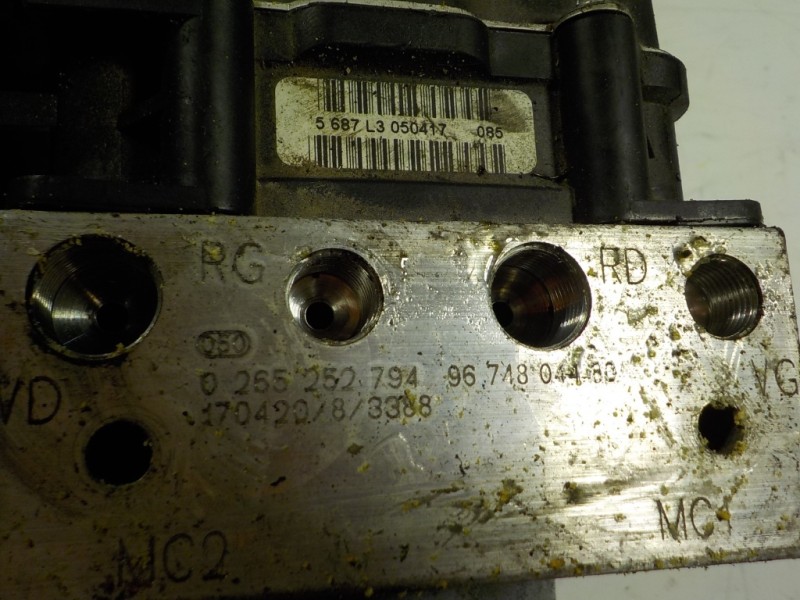 Recambio de abs para citroën c5 berlina 2.0 blue-hdi fap referencia OEM IAM 1632598380  0265952285