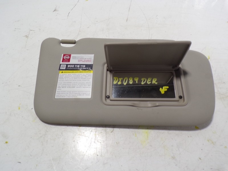 Recambio de parasol derecho para nissan leaf acenta referencia OEM IAM   