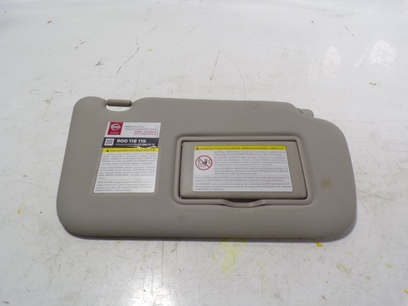 Recambio de parasol derecho para nissan leaf acenta referencia OEM IAM   