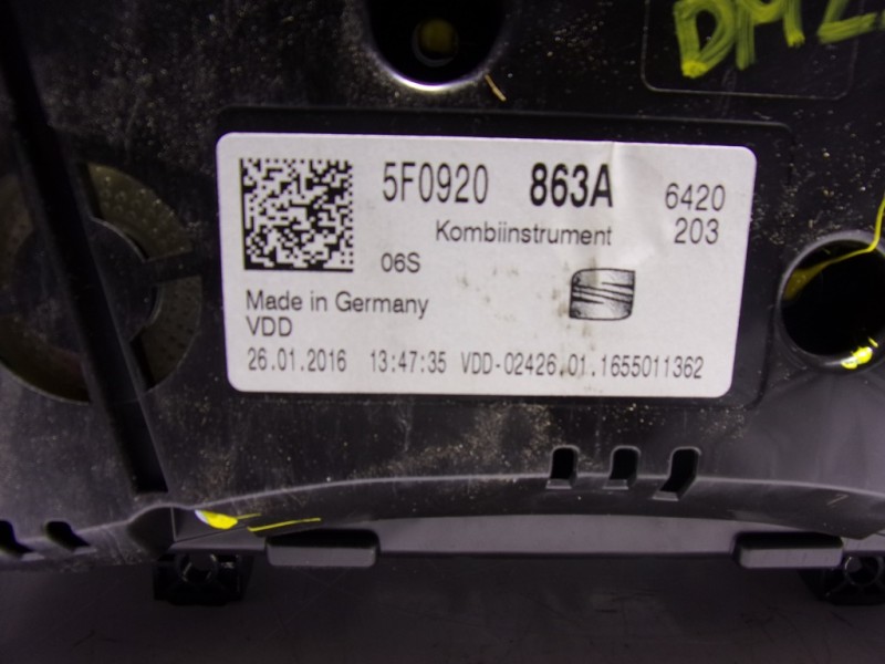 Recambio de cuadro instrumentos para seat leon (5f1) 2.0 tdi referencia OEM IAM 5F0920863A 5F0920863A 