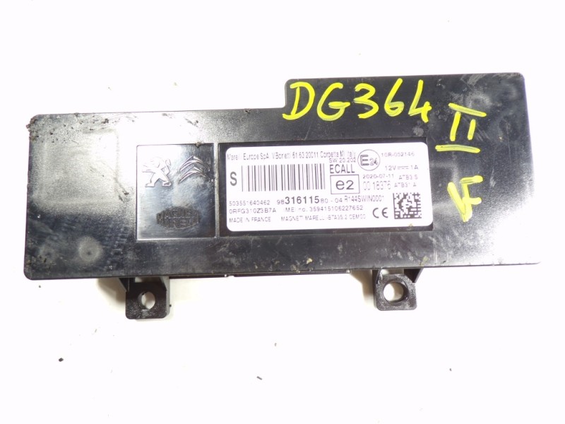 Recambio de modulo electronico para toyota proace city 1.5 dci referencia OEM IAM  9831611580 