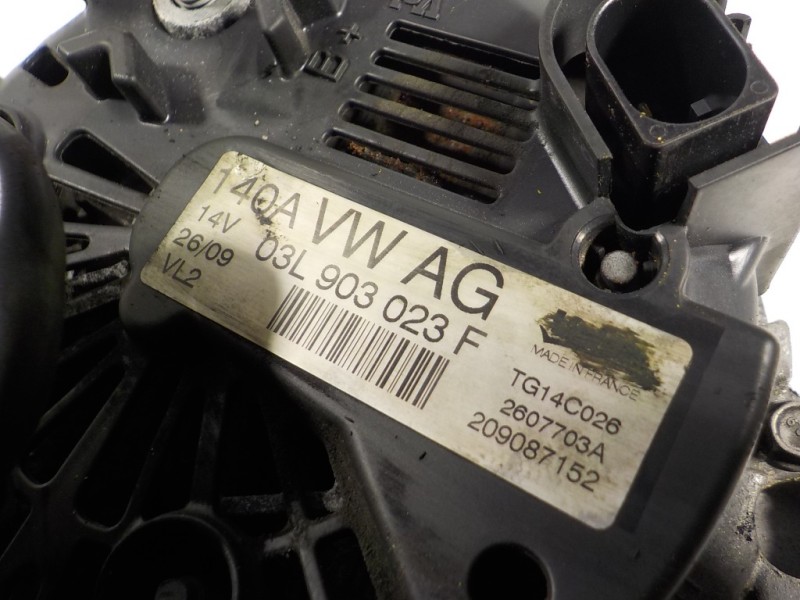 Recambio de alternador para volkswagen passat variant (3c5) 2.0 tdi referencia OEM IAM  03L903023F 