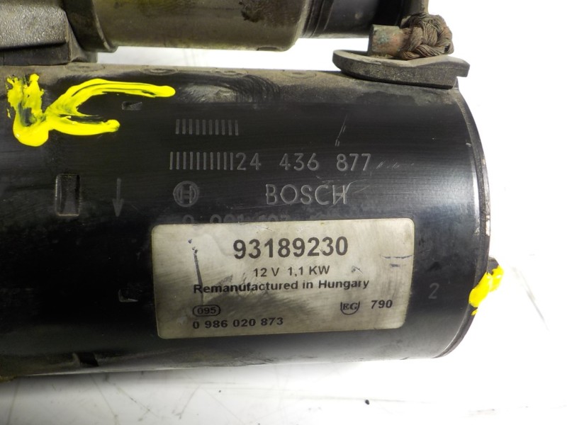 Recambio de motor arranque para opel astra gtc 1.4 16v referencia OEM IAM   