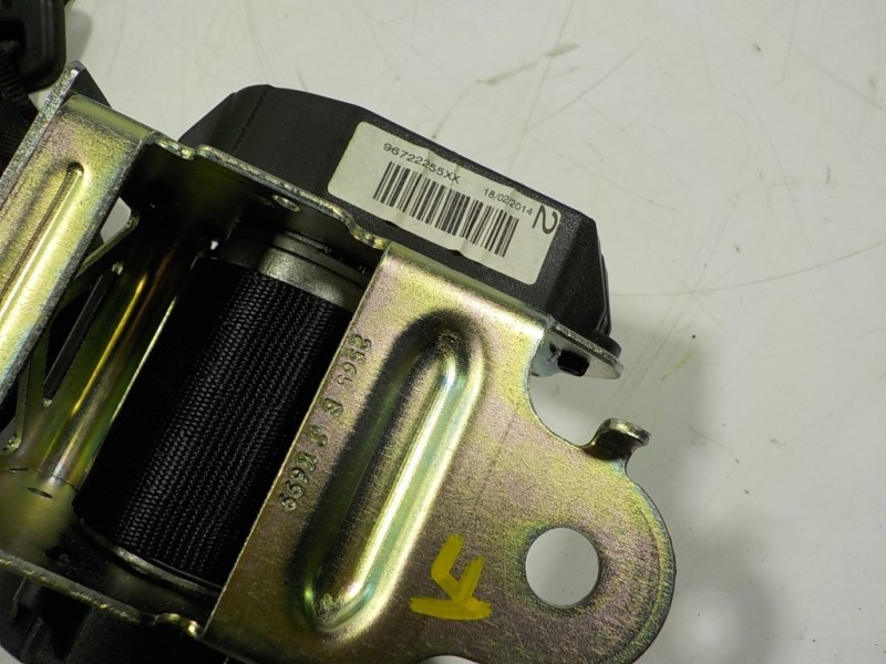Recambio de cinturon seguridad trasero derecho para peugeot 508 2.0 16v hdi fap referencia OEM IAM 8976J1 96722255 