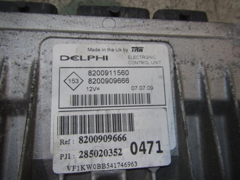 Recambio de centralita motor uce para renault kangoo 1.5 dci diesel fap referencia OEM IAM   