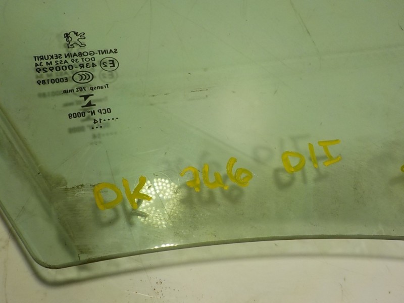 Recambio de cristal puerta delantero izquierdo para peugeot 508 2.0 16v hdi fap referencia OEM IAM 9201R4  