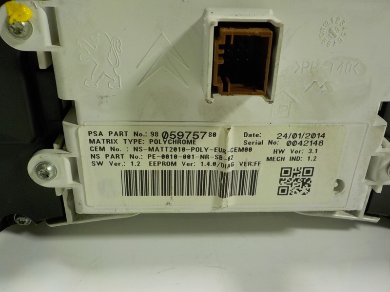 Recambio de cuadro instrumentos para peugeot 508 2.0 16v hdi fap referencia OEM IAM 9807158780 9805975780 1610729480