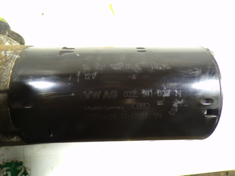 Recambio de motor arranque para volkswagen polo (6r1) 1.6 tdi referencia OEM IAM 02Z911023NX 02Z711023N 0001123028
