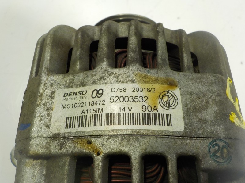 Recambio de alternador para fiat panda (319) 1.2 cat referencia OEM IAM 51859038 52003532 