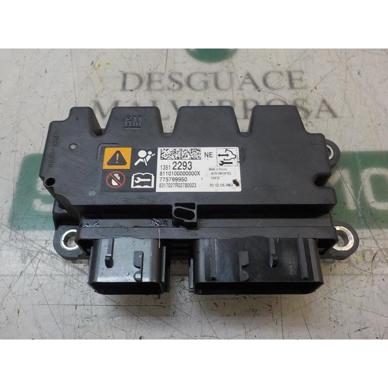 Recambio de centralita airbag para opel zafira (c) excellence referencia OEM IAM 13512293 13512293 775799950