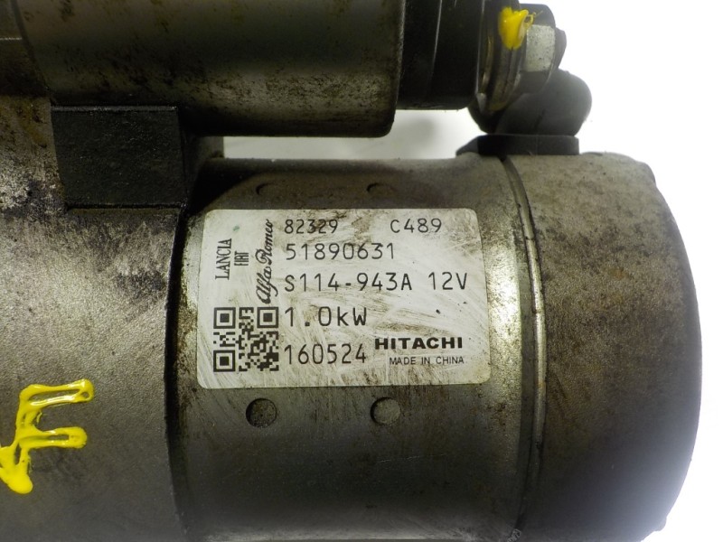 Recambio de motor arranque para fiat panda (319) 1.2 cat referencia OEM IAM 51890631 51890631 