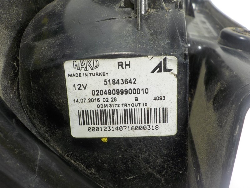 Recambio de piloto trasero derecho para fiat panda (319) 1.2 cat referencia OEM IAM 51843642 51843642 