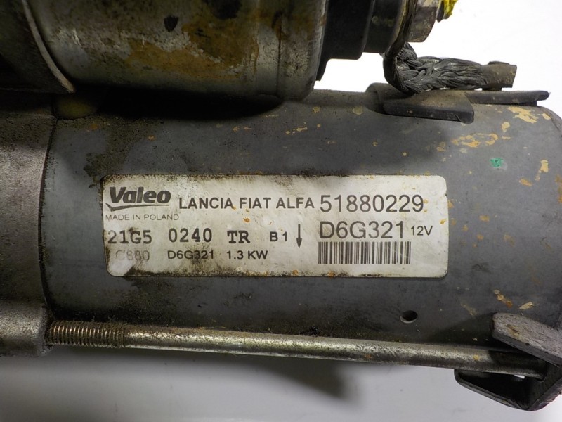 Recambio de motor arranque para opel combo d 1.3 16v cdti referencia OEM IAM 95511894 51880229 