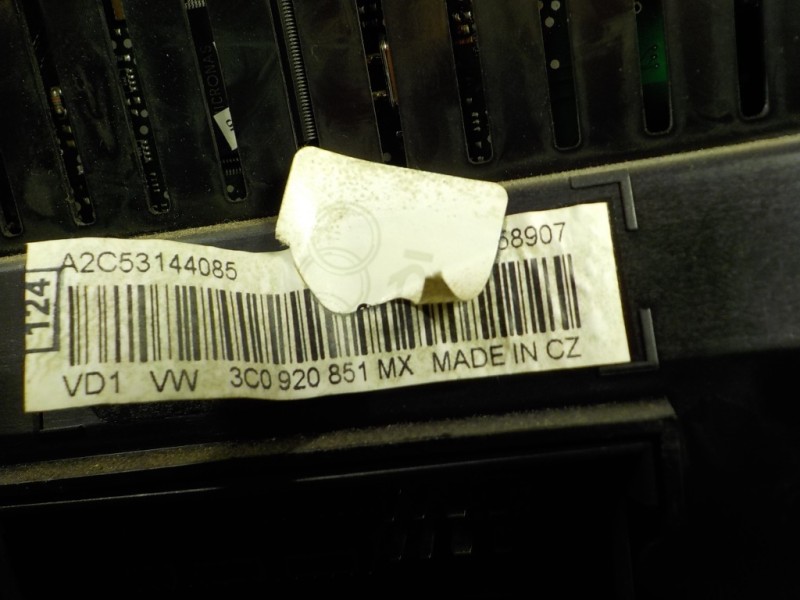 Recambio de cuadro instrumentos para volkswagen passat variant (3c5) 1.9 tdi referencia OEM IAM 3C0920851MXZ02 3C0920851MX A2C53