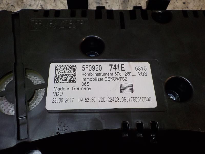 Recambio de cuadro instrumentos para seat leon st (5f8) 1.6 tdi referencia OEM IAM 5F0920741E 5F0920741E 