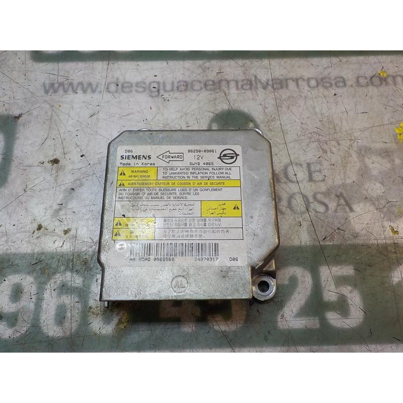 Recambio de centralita airbag para ssangyong kyron 200 xdi limited referencia OEM IAM   