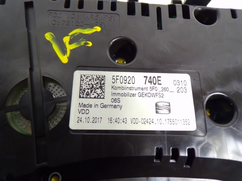 Recambio de cuadro instrumentos para seat leon sc (5f5) 1.4 16v tsi referencia OEM IAM 5F0920740E 5F0920740E 