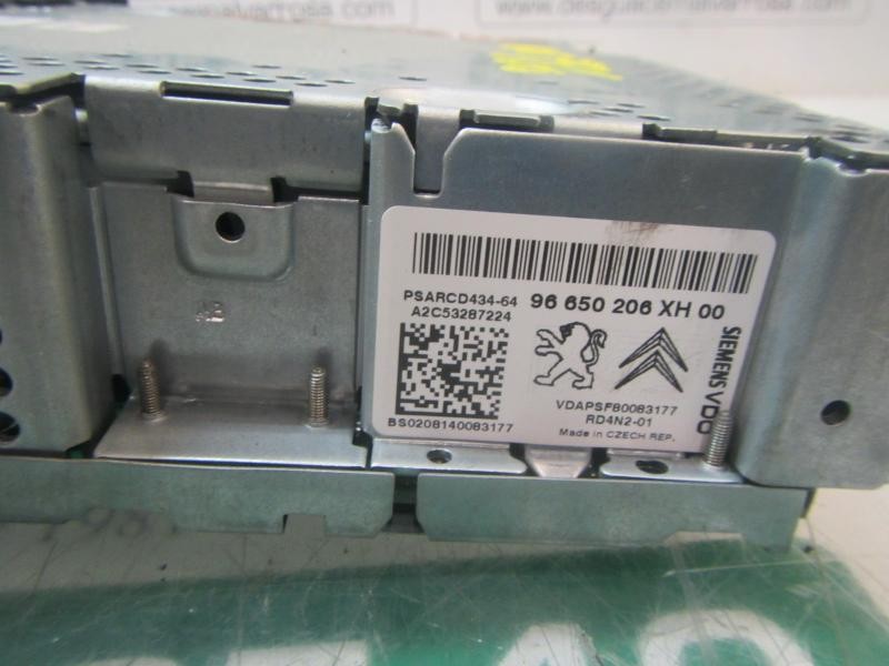 Recambio de sistema audio / radio cd para peugeot 308 1.6 16v referencia OEM IAM   