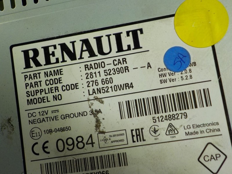 Recambio de sistema navegacion gps para renault clio iv 1.5 dci diesel fap referencia OEM IAM 281157316R  