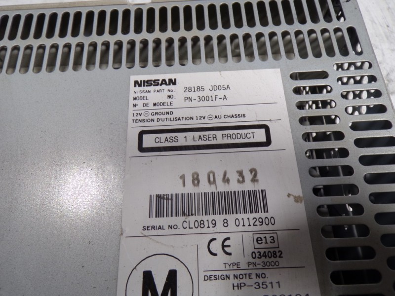 Recambio de sistema audio / radio cd para nissan qashqai (j10) acenta referencia OEM IAM 28185JD05A 28185JD05A 