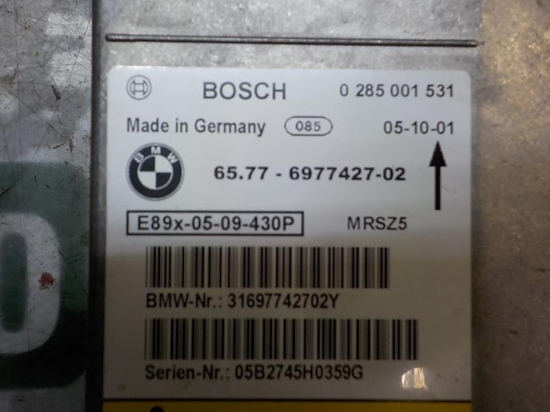 Recambio de centralita airbag para bmw serie 1 berlina (e81/e87) 118d referencia OEM IAM 65779184432 6577697742702 0285001531