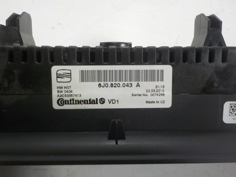 Recambio de mando climatizador para seat ibiza (6j5) 1.6 tdi referencia OEM IAM 6J0820043ANEE 6J0820043A 