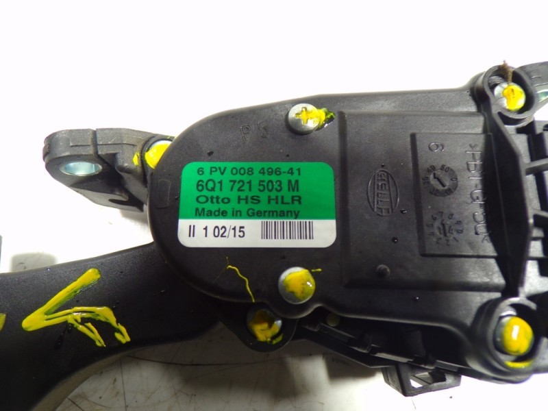 Recambio de potenciometro pedal para seat ibiza (6j5) 1.6 tdi referencia OEM IAM 6Q1721503M 6Q1721503M 6PV00849641