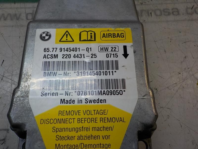 Recambio de centralita airbag para bmw serie 5 touring (e61) 520d referencia OEM IAM 65779172019 65779145401 220443125