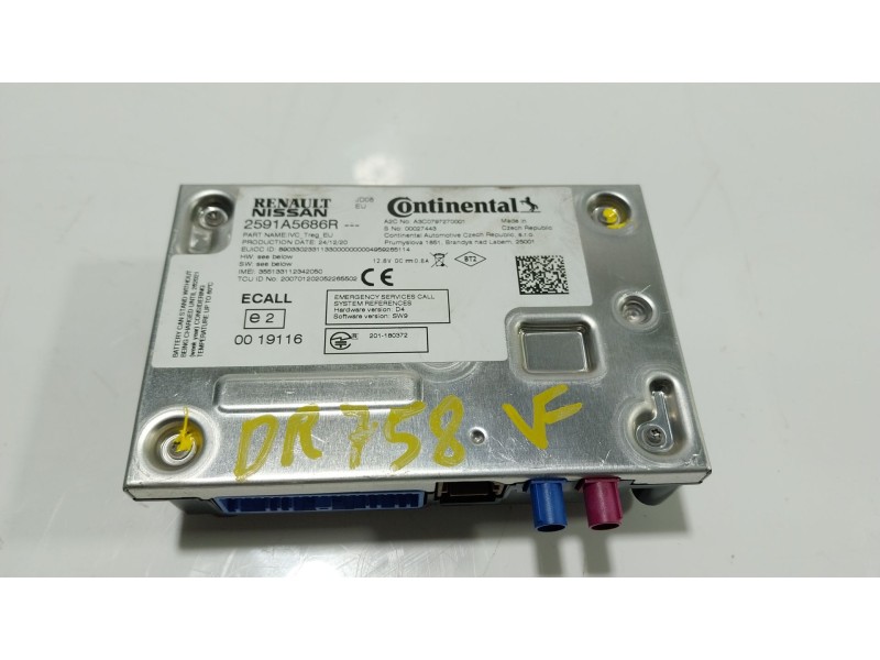 Recambio de modulo electronico para renault arkana i (lcm_, ldn_) 1.3 tce 140 (ldn0) referencia OEM IAM  2591A5686R 