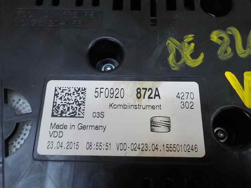 Recambio de cuadro instrumentos para seat leon (5f1) 1.6 tdi referencia OEM IAM 5F0920872A 5F0920872A 