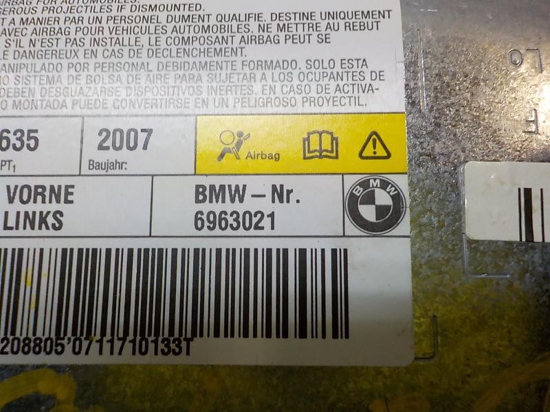 Recambio de airbag lateral delantero izquierdo para bmw serie 5 touring (e61) 520d referencia OEM IAM 72126963021 6963021 