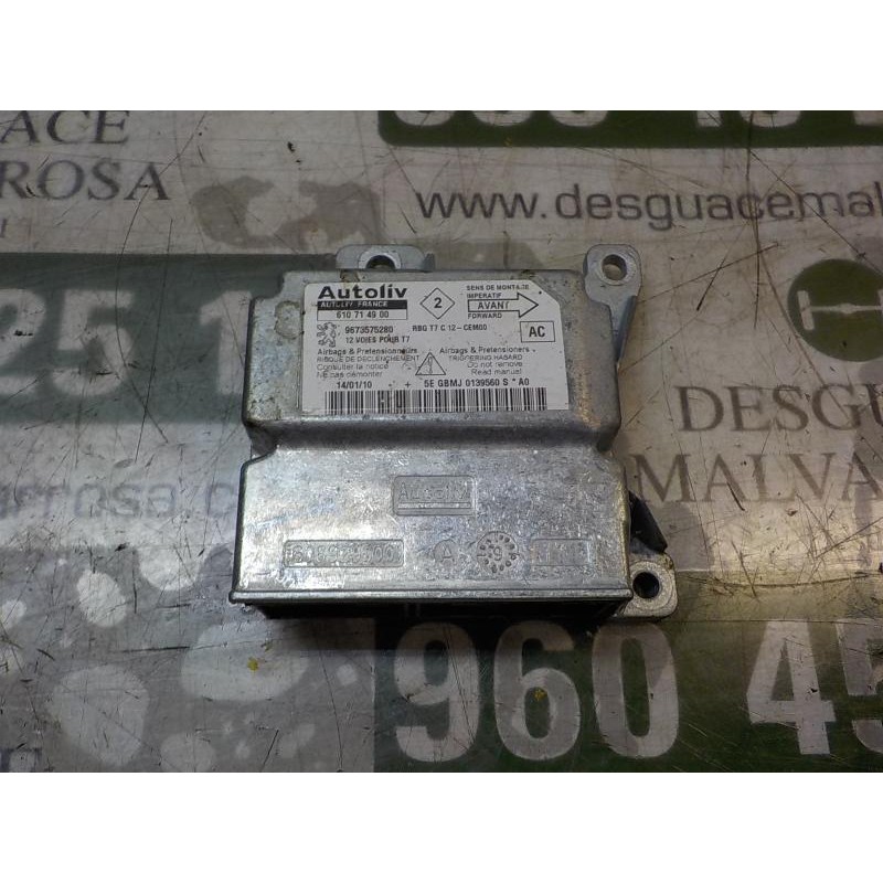 Recambio de centralita airbag para peugeot 308 1.6 16v hdi referencia OEM IAM 6546G6 9673575280 610714900