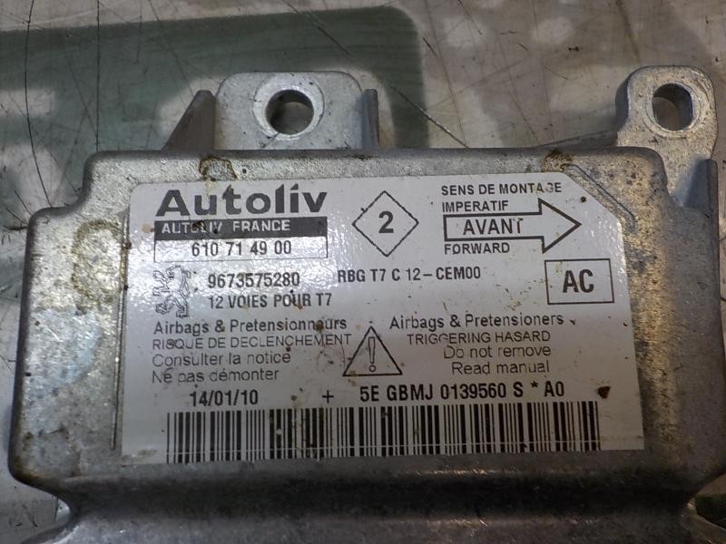 Recambio de centralita airbag para peugeot 308 1.6 16v hdi referencia OEM IAM 6546G6 9673575280 610714900