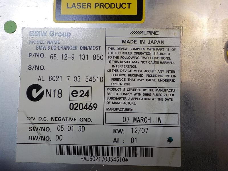 Recambio de modulo electronico para bmw serie 5 touring (e61) 520d referencia OEM IAM 65129131850 65129131850 