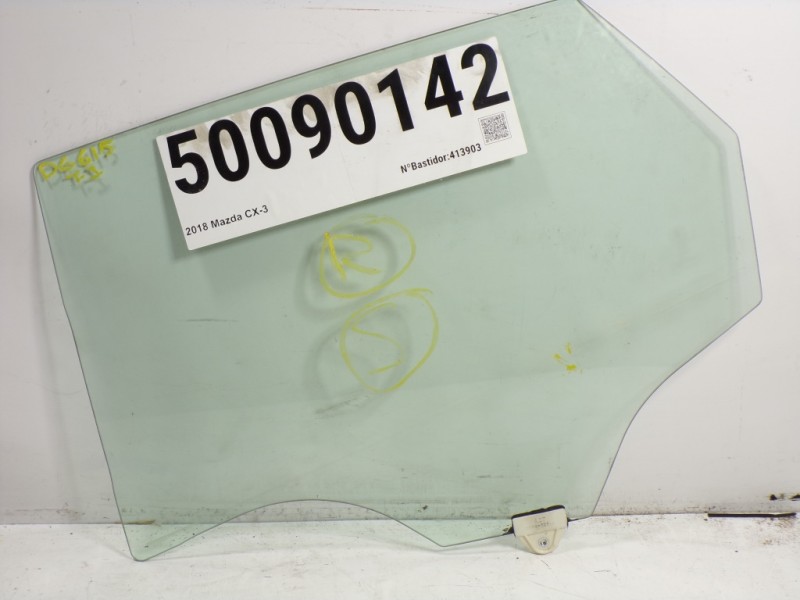Recambio de cristal puerta trasero izquierdo para mazda cx-3 2.0 16v cat referencia OEM IAM   