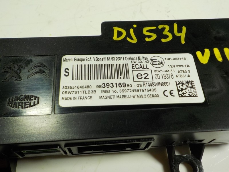 Recambio de modulo electronico para citroën c5 aircross live pack referencia OEM IAM 9839316980 9839316980 