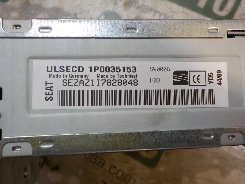Recambio de sistema audio / radio cd para seat leon (1p1) 1.9 tdi referencia OEM IAM 1P0035153 1P0035153 