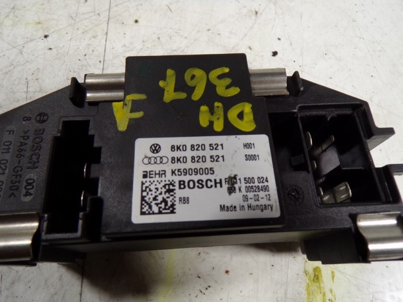 Recambio de resistencia calefaccion para audi a5 coupe (8t) 2.0 16v tfsi referencia OEM IAM 8K0820521B 8K0820521 F011500024