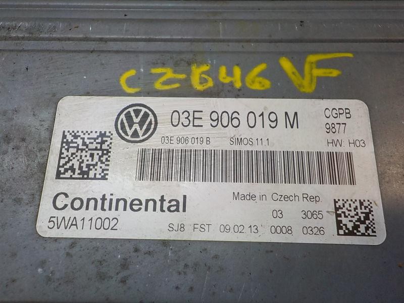 Recambio de centralita motor uce para volkswagen polo (6r1) 1.2 referencia OEM IAM 03E906019AK 03E906019M 5WA11002